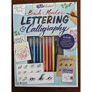 Brush Marker‎ Lettering & Calligraphy Kit  By Art Maker